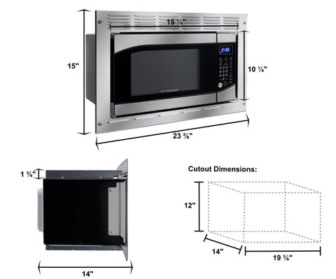 InVision | RV Microwave | 3056AST | .9 Cubic Foot
