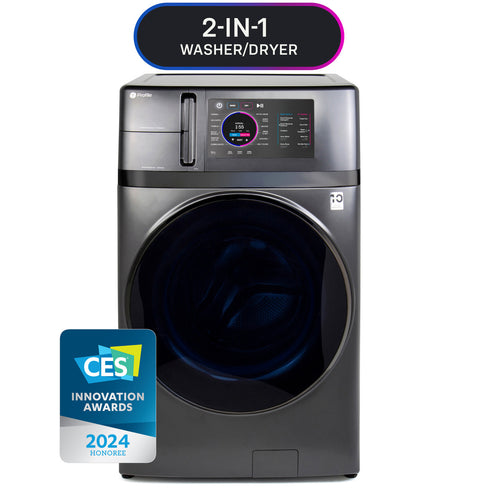 GE Appliances | UltraFast Washer/Dryer Combo | PFQ97HSPVDS | with Ventless Heat Pump Technology | 4.8 cu. ft.