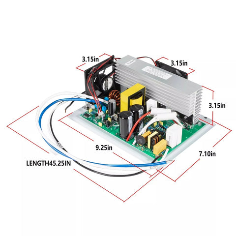 Parallax | Power Center Lower Converter Replacement Section | 081-7155-000 | 55 Amp