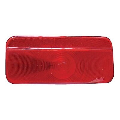 Command Electronics | Modern Rectangle Incandescent Stop-Tail-Turn Light Replacement Lens | CMD-89-187 | Red