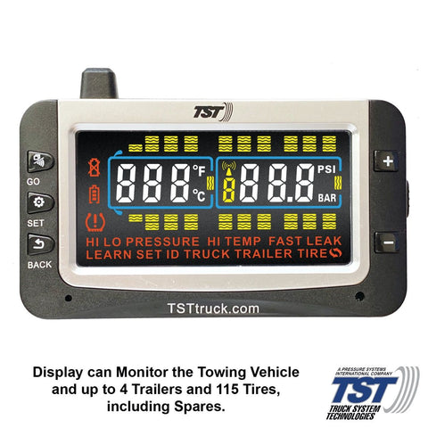 TST | 507 Series 6 RV Cap Sensor TPMS System Color Display & Repeater | TST-507-FT-6-C