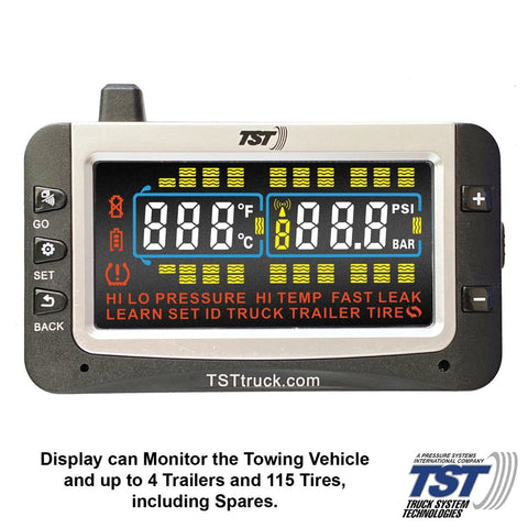 TST | 507 Series 4 RV Cap Sensor TPMS System Color Display & Repeater | TST-507-RV-4-C