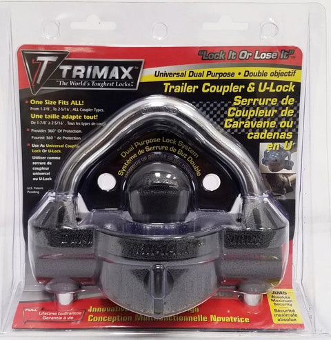 Trimax | Deluxe Universal Dual Purpose Trailer Coupler Lock | UMAX50