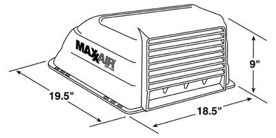 MaxxAir | Maxxair Vent Cover | 00-933051 | White