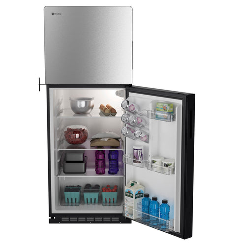 GE Appliances | RV Refrigerator | PPV10R5YRSS | 9.8 Cubic Foot | 12 Volt DC | Stainless Steel