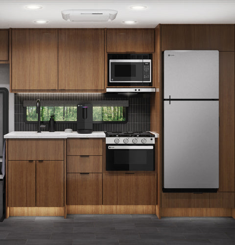 GE Appliances | RV Refrigerator | PPV10R5YRSS | 9.8 Cubic Foot | 12 Volt DC | Stainless Steel