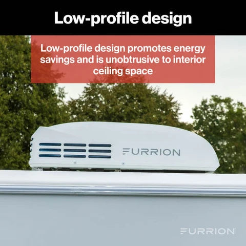 Furrion | Chill Cube RV Air Conditioner Low Profile | 2025059446 | 15,000 BTU | FACR15LPVS-BL-AM | Heat Pump | White