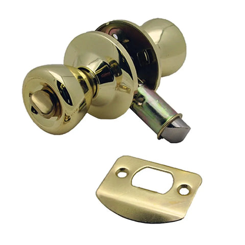 AP Products | Privacy Door Knob Lock Set | 013-202 | Brass, Hardware, United RV Parts