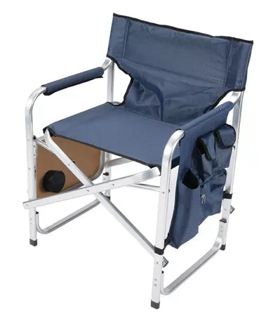 Faulkner | Directors Chair - Blue | Pocket Pouch & Folding Tray | 48872