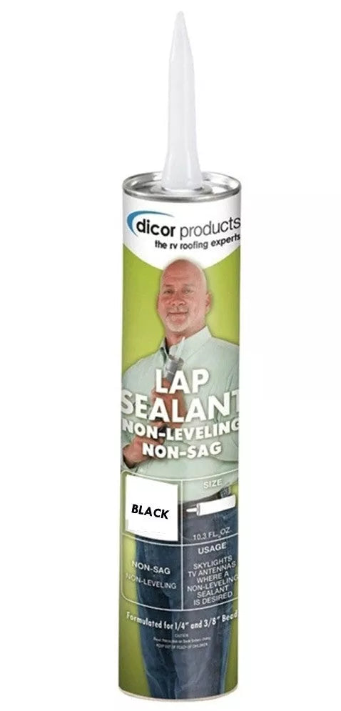 Dicor | Non-Sag RV Lap Sealant | 551LSB-1 | Black