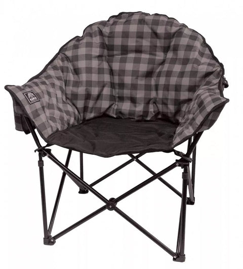 KUMA | Lazy Bear Chair | 433-KM-LBCH-GPB | Grey Plaid