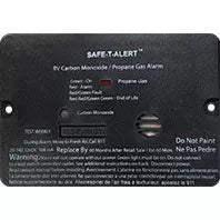 MTI Industries | Mini Dual LP/CO Alarm | Flush Mount | 25-742-BL | Black