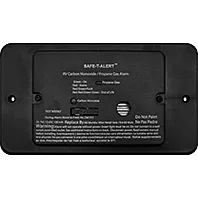 MTI Industries | Mini Dual LP/CO Alarm | Flush Mount with Trim Ring | 25-742-BL-TR | Black