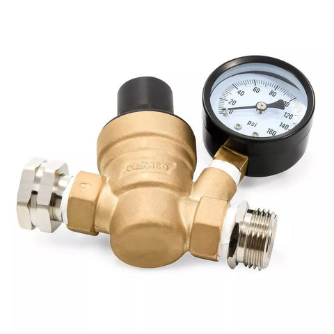 Camco | Adjustable Water Pressure Regulator | 40058 | Brass