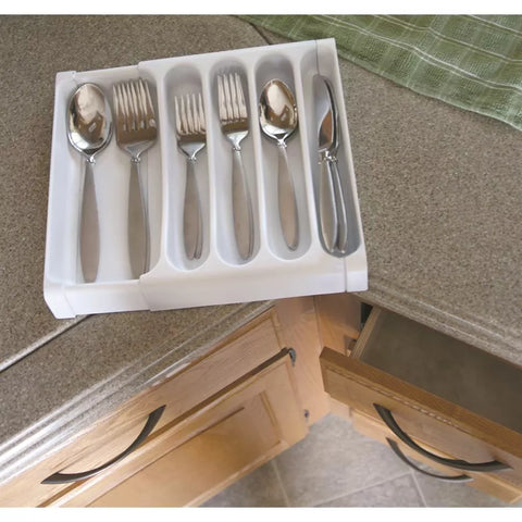 Camco | Adjustable Cutlery Tray | 43503 | White
