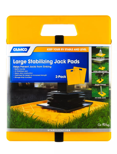 Camco | Large Stabilizer Jack Pad | 44541 | 2 Pack