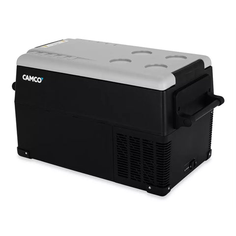 Camco | Portable Refrigerator | AC 110V/DC 12V Compact Fridge/Freezer | 51514 | CAM-350 | 35-Liter