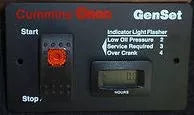 Cummins Onan | Control Panel  | 028-00022 | Digital Hour Meter | Switch