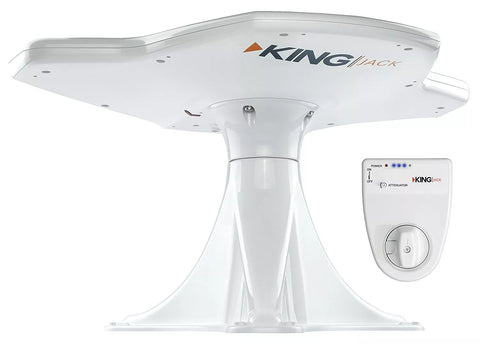 KING | Jack Directional Over-the-Air Antenna with Mount & Built-in Signal Meter | OA8500 | White