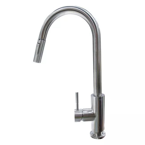 Lippert | Pull Down Single Hole Bullet Faucet | 719333 | Stainless Steel