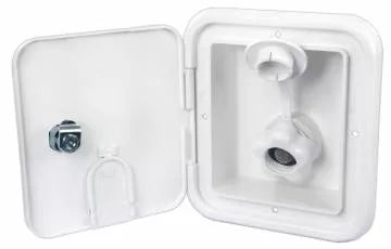 JR Products | City Water Hatch | Key Lock | BGE12-P-A | Polar White