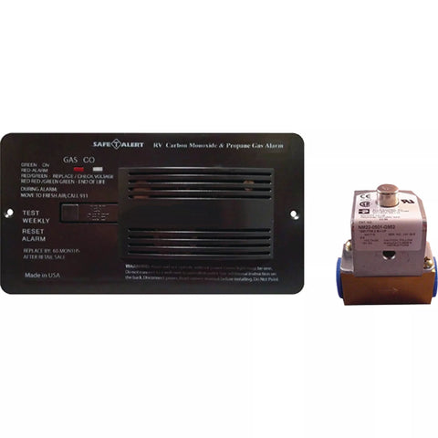 MTI Industries | Professional LP/CO Alarm with Relay | Flush Mount | 25-742-R-BL-TR-KIT | Black