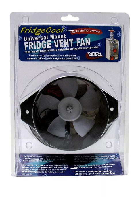 Valterra | Universal Mount RV Refrigerator Vent Fan | A10-2618VP | 12 volt