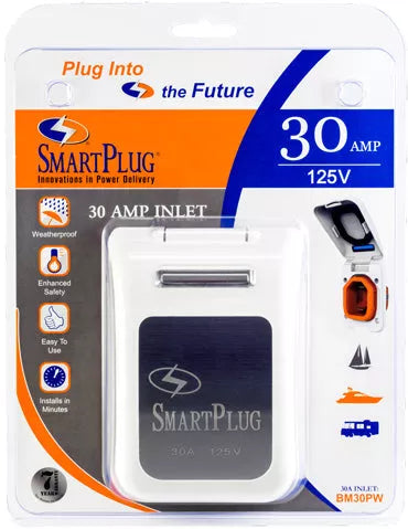 SmartPlug | 30 Amp Inlet | BM30PW | White