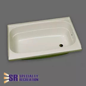 Specialty Recreation | Bath Tub Right Hand Drain | BT2438PR | Parchment | 24" x 38"