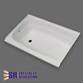 Specialty Recreation | Bath Tub Left Hand Drain | BT2432WL | White | 24" x 32", Bath Product, United RV Parts