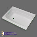 Specialty Recreation | Bath Tub Left Hand Drain | BT2436WL | White | 24" x 36", Bath Product, United RV Parts