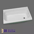 Specialty Recreation | Bath Tub Right Hand Drain | BT2432WR | White | 24" x 32", Bath Product, United RV Parts