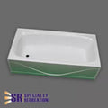 Specialty Recreation | Bath Tub Left Hand Drain | BT2754WL  | White | 27" x 54", Bath Product, United RV Parts