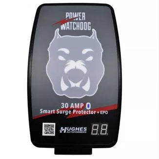Hughes Auto | 30 Amp Bluetooth Surge Protector | PWD30-EPO-H | With Auto Shutoff | Hardwired
