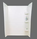 Specialty Recreation | Shower Wall | SW2432W  | White | 24" x 32" x 66", Bath Product, United RV Parts