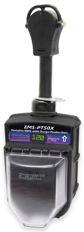 Progressive Industries | Portable RV EMS Surge Protector | EMS-PT50X | 50 Amp