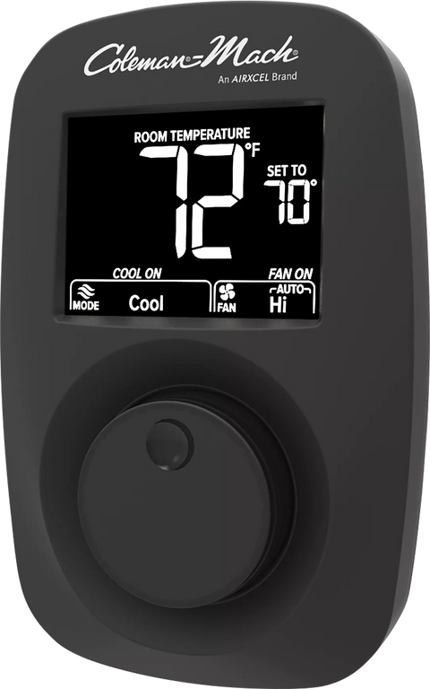 Coleman | Wall Thermostat | 9420-381 | Digital | Heat and Cool | Black
