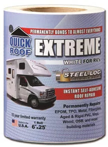 CoFair | Quick Roof Extreme Repair Tape | UBE625 | 6" x 25' Roll | White