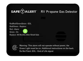 MTI Industries | Mini LP Gas Alarm | Surface Mount | 20-441-P-BL | Black