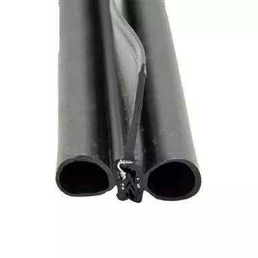 AP Products | Double Bulb with Wiper 2" x 2-1/4" x 35 | 018-478-35 | 35' Roll | Black