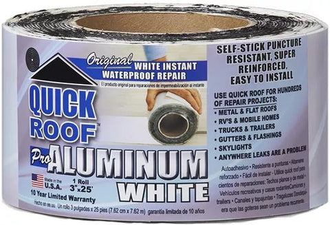 CoFair | Quick Roof Repair Tape | WQR625 | 6" x 25' | White