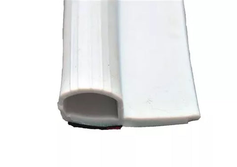 AP Products | Rubber Slide out Seal with Wiper & Tape 5/8" x 1-15/16" x 35' | 018-314 | 35' Roll | White