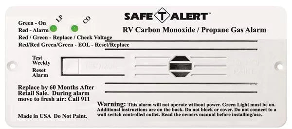 MTI Industries | Dual LP/CO Alarm | Flush Mount | 35-742-WT | White