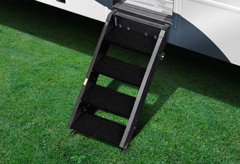 Prestofit | Step Rugs 23.5" | 4 Piece Set | 2-0536 | Obsidian Black | Fits MORryde 2nd Generation StepAbove 4 Step