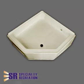 Specialty Recreation | Neo Shower Base | NSB2727PC | Parchment | 27" x 27", Bath Product, United RV Parts