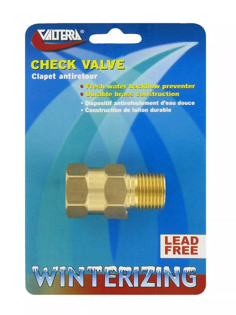 Valterra | Water Heater Check Valve 1/2″ Brass MPT x FPT | P23402LFVP