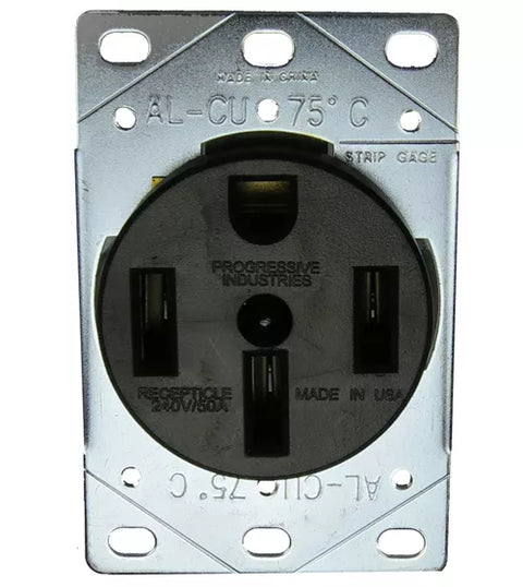 Progressive Industries | Female RV Receptacle | RV-14-50DRF | 50 Amp