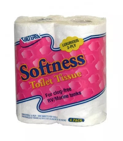 Valterra | Softness RV Toilet Tissue 2-ply | Q23630 | 4 Pack