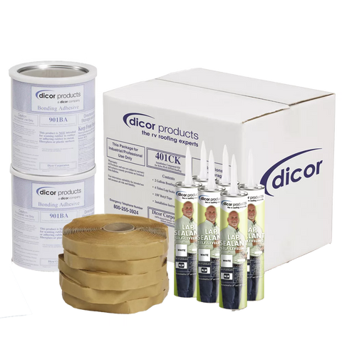 Dicor | Installation Kit for EPDM and TPO Roofing | 401-CK | White
