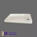Specialty Recreation | Shower Pan Right Hand Drain | SP2432PR | Parchment | 24" x 32", Bath Product, United RV Parts